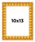 10x13 Bamboo Picture Frame with UV-Resistant Acrylic & Acid Free Backing, Available in 4 Finishes - Brown, Black, Gold, and Natural